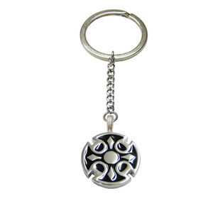 Round Celtic Design Keychain